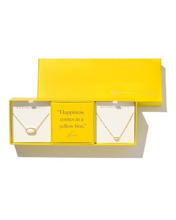 Kendra Scott Elisa Gift Set- Goldtone with Ivory with Mother of Pearl